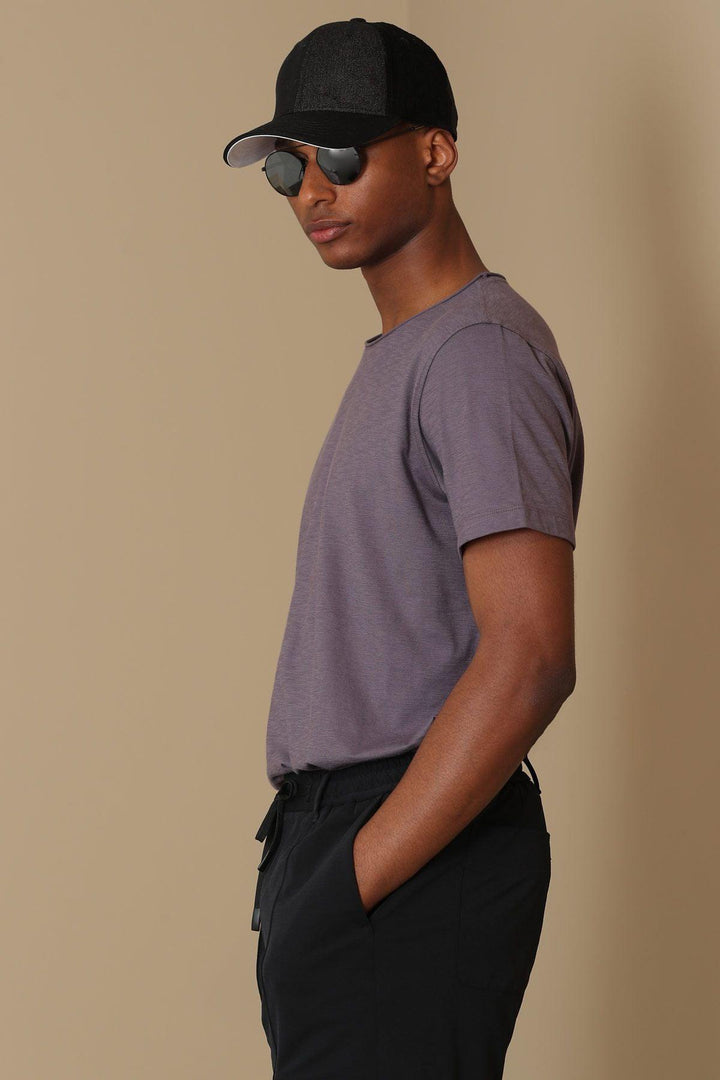 Plum Perfection Men's Essential Cotton T-Shirt: The Ultimate Wardrobe Staple for Every Man - Texmart