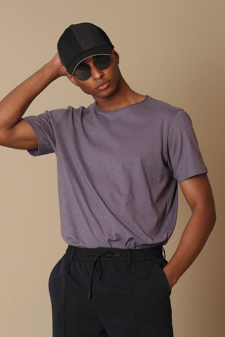 Plum Perfection Men's Essential Cotton T-Shirt: The Ultimate Wardrobe Staple for Every Man - Texmart