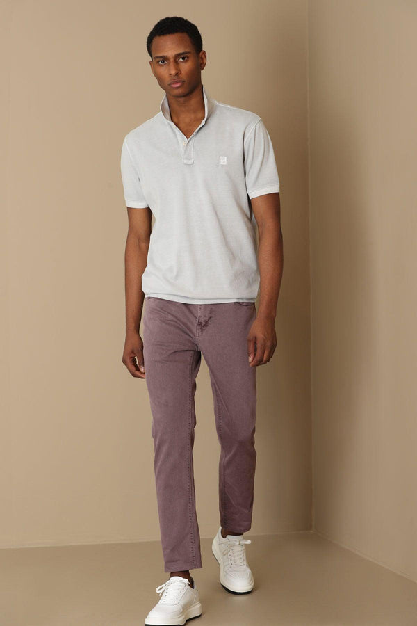 Plum Perfection: The Ultimate Slim Fit 5 Pocket Men's Trousers by Helt Sport - Texmart