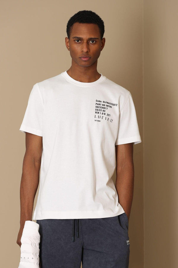 Pure White Urban Graphic Tee - Elevate Your Style with Modern Design - Texmart