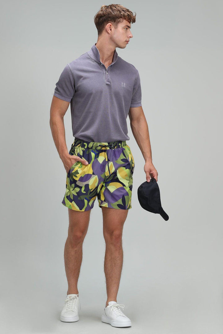 Purple Paradise Men's Swim Shorts - Texmart