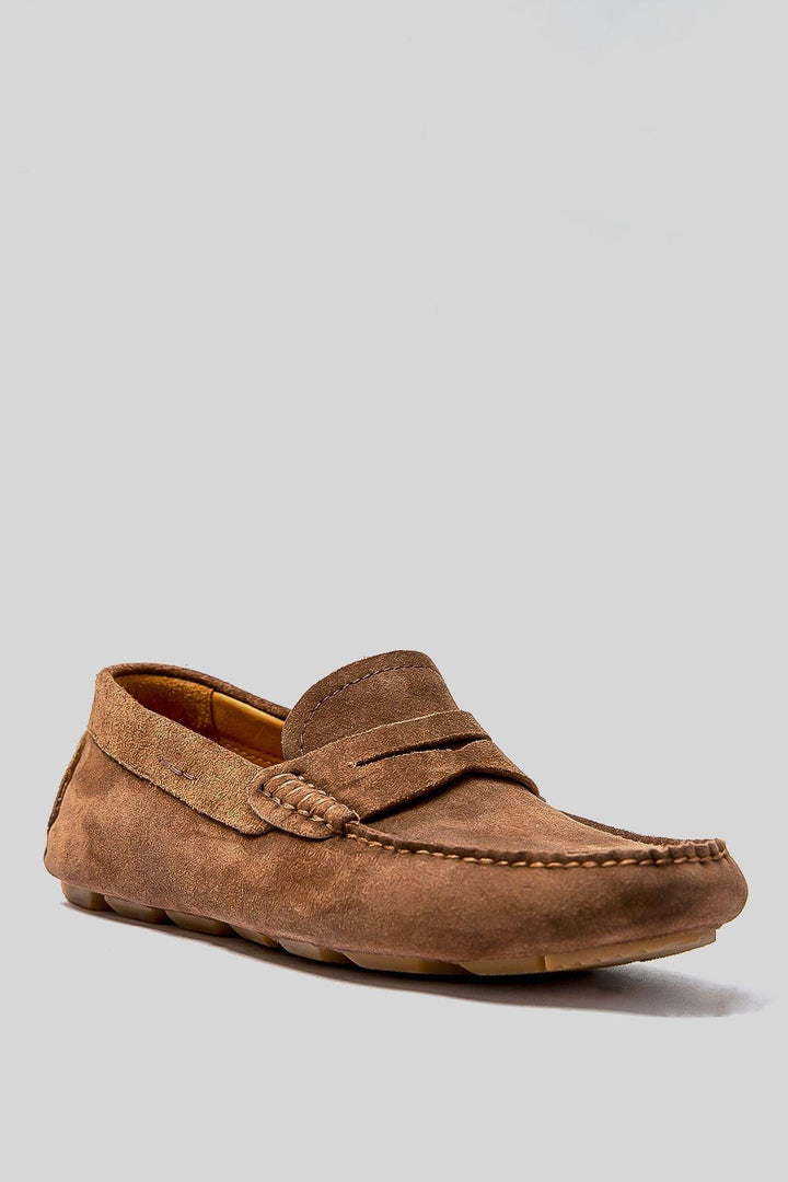 Refined Elegance: Handcrafted Leather Loafers in Timeless Brown - Texmart