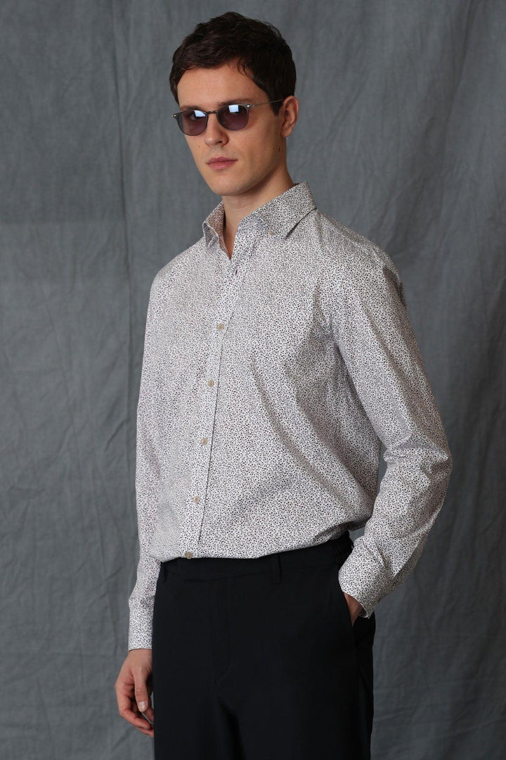 Refined Elegance: The Luxe Comfort Brown Shirt for Men by Remov - Texmart