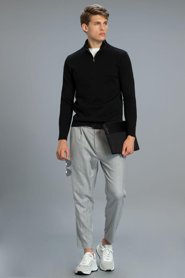 Refined Elegance: The Sophisticated Gray Tailored Chino Trousers for Men - Texmart