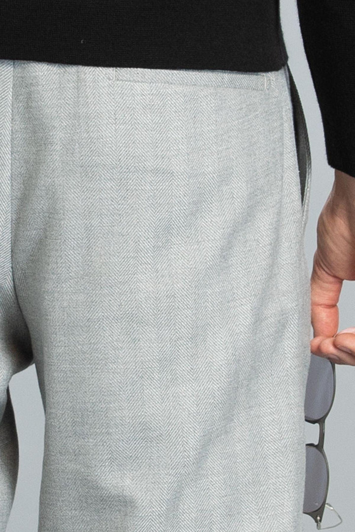 Refined Elegance: The Sophisticated Gray Tailored Chino Trousers for Men - Texmart