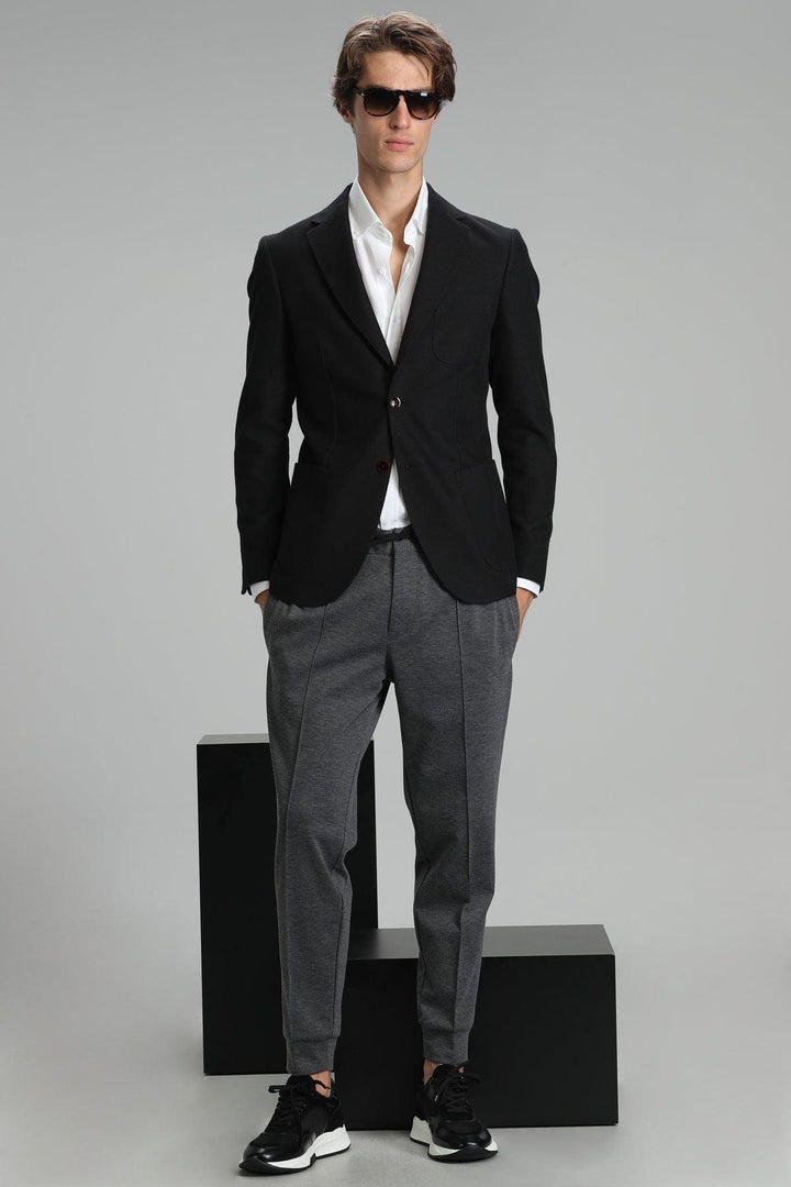 Refined Noir Slim Fit Blazer: Elevate Your Style with Cors Sports - Texmart