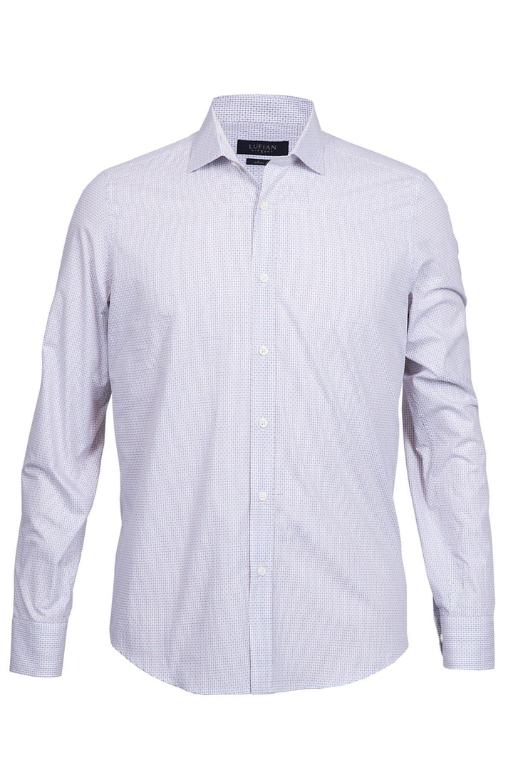 Sophisticated Beige Slim Fit Cotton Shirt for Men - The Genova Smart Essential - Texmart