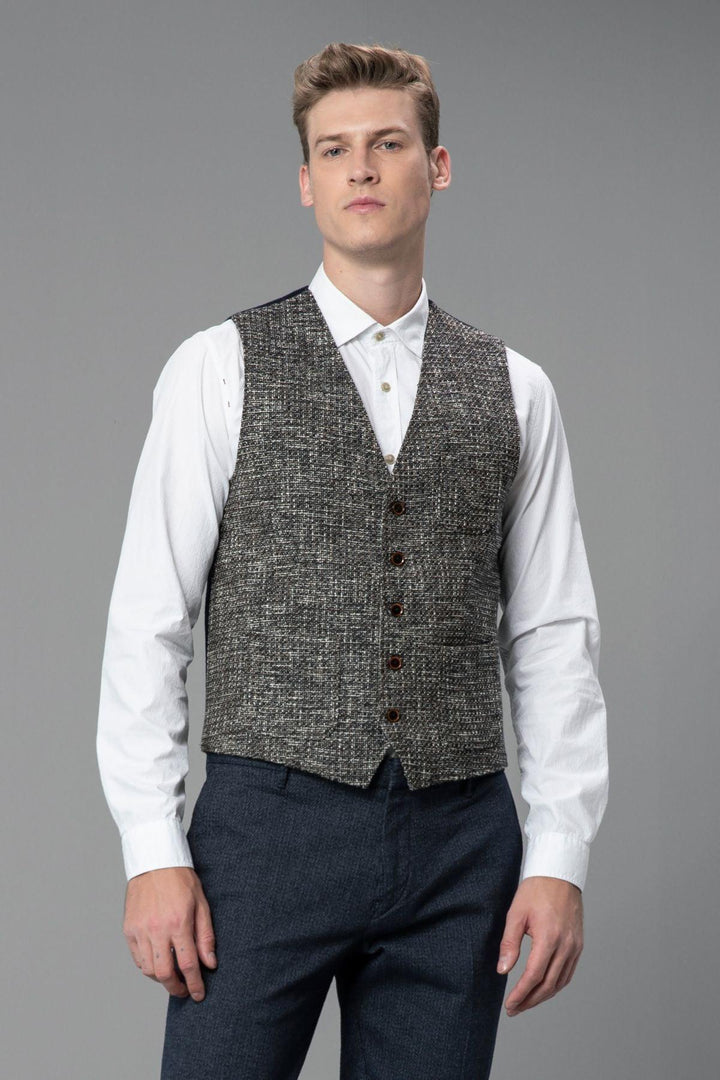 Sophisticated Brown Cotton Men's Vest: A Timeless Wardrobe Essential - Texmart