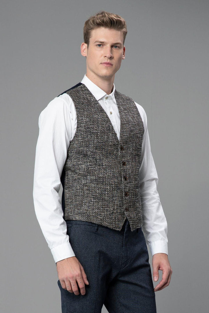 Sophisticated Brown Cotton Men's Vest: A Timeless Wardrobe Essential - Texmart