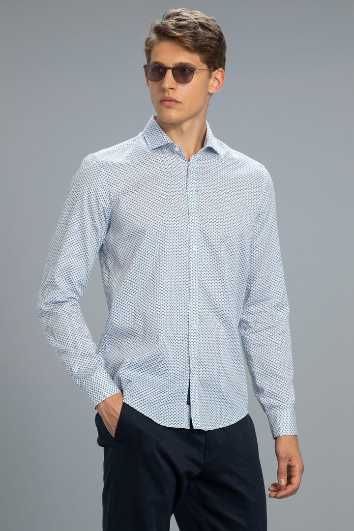 Sophisticated Elegance: The Contemporary Men's Cotton Slim Fit Shirt - Texmart