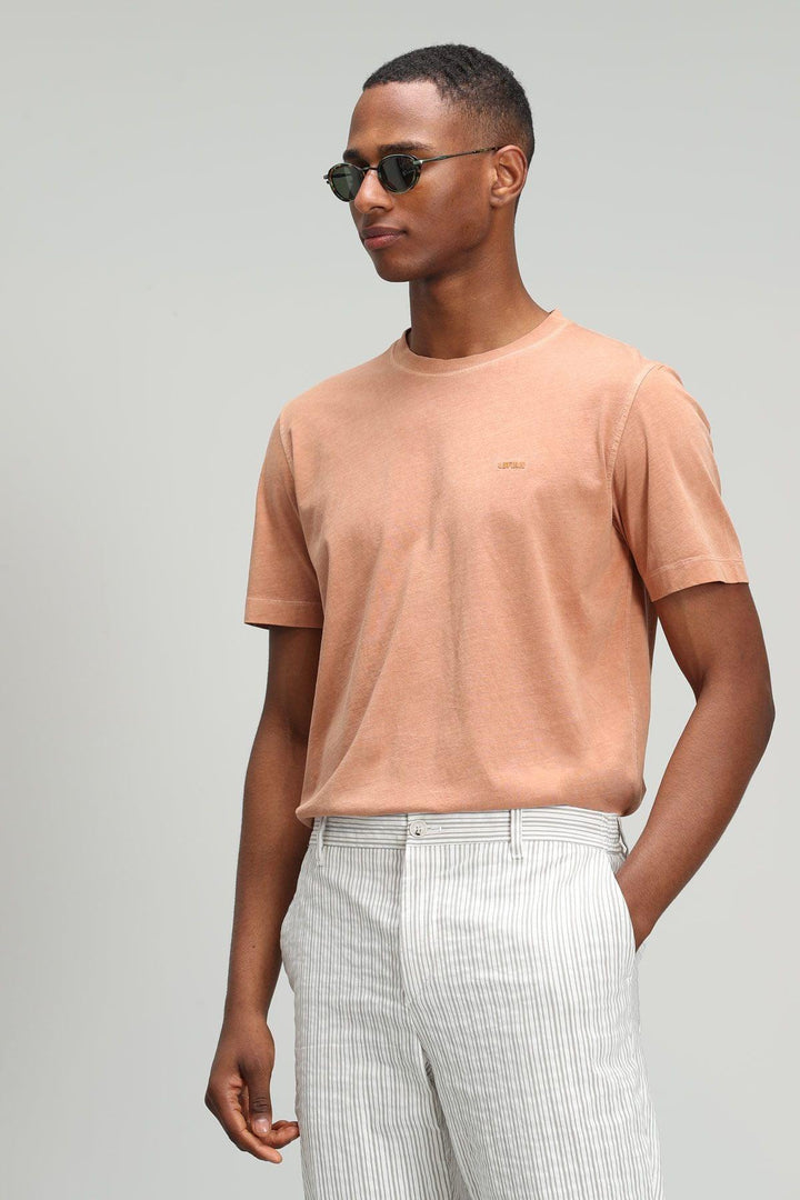 Spice up Your Style with the Cinnamon Classic Men's Basic T-Shirt - Texmart