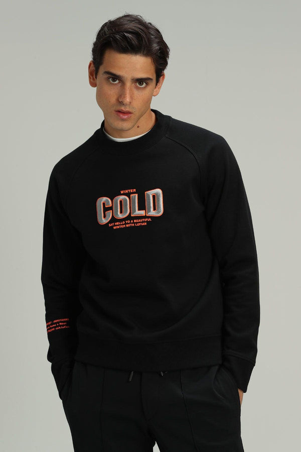 Stay Warm and Stylish with our Trendy Black Men's Sweatshirt - Texmart