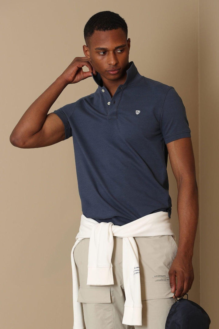 The Anthracite Classic Comfort Polo Shirt for Men by Laon Sports - Texmart