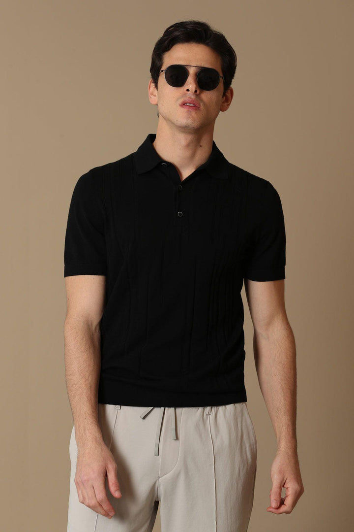 The Black Diamond Men's Short Sleeve Sweater: A Versatile Essential for Effortless Style and Comfort - Texmart