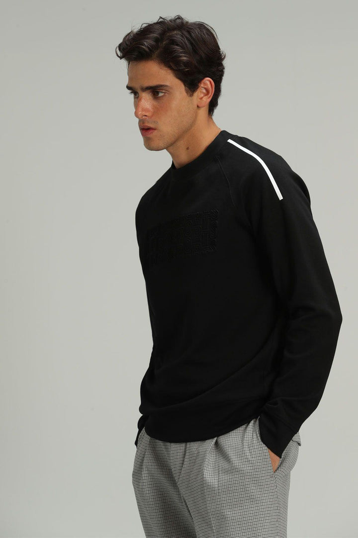 The Black Knit Comfort Sweatshirt for Men - Texmart