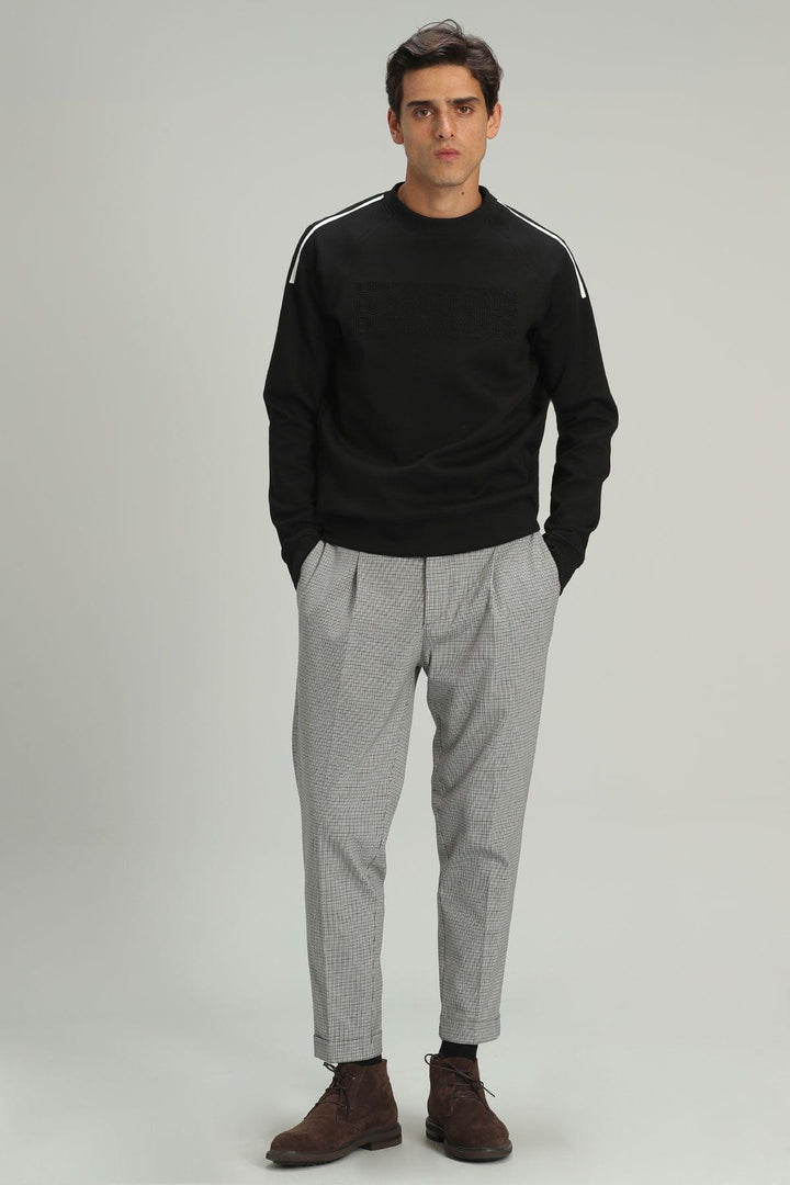 The Black Knit Comfort Sweatshirt for Men - Texmart