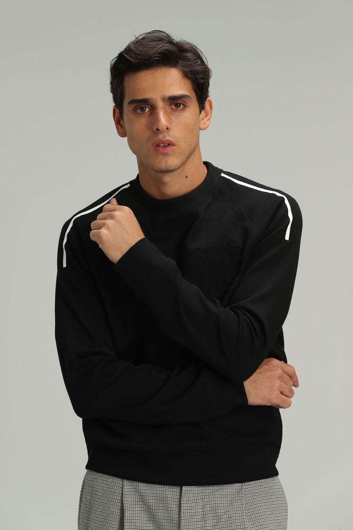 The Black Knit Comfort Sweatshirt for Men - Texmart