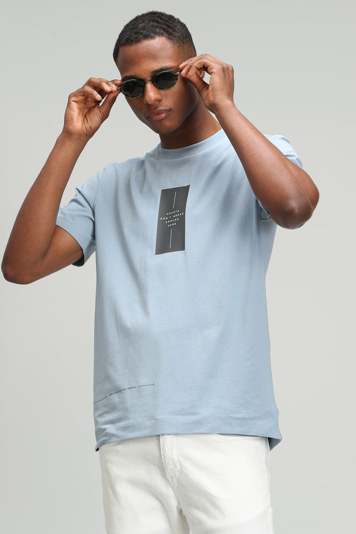 The Blue Horizon Graphic Tee: A Modern Masterpiece in Men's Fashion - Texmart