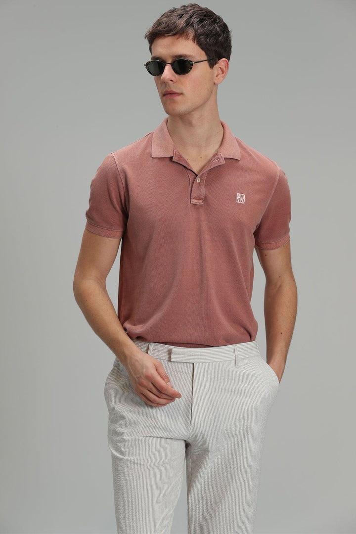 The Cinnamon Comfort Polo Neck Men's T-Shirt: Unmatched Style and Comfort - Texmart