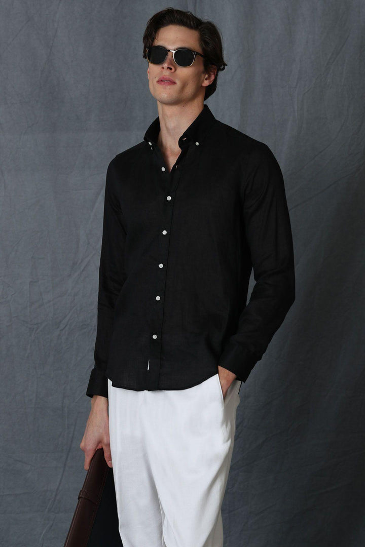 The Classic Black Linen Shirt for Men - Unmatched Comfort and Timeless Style - Texmart