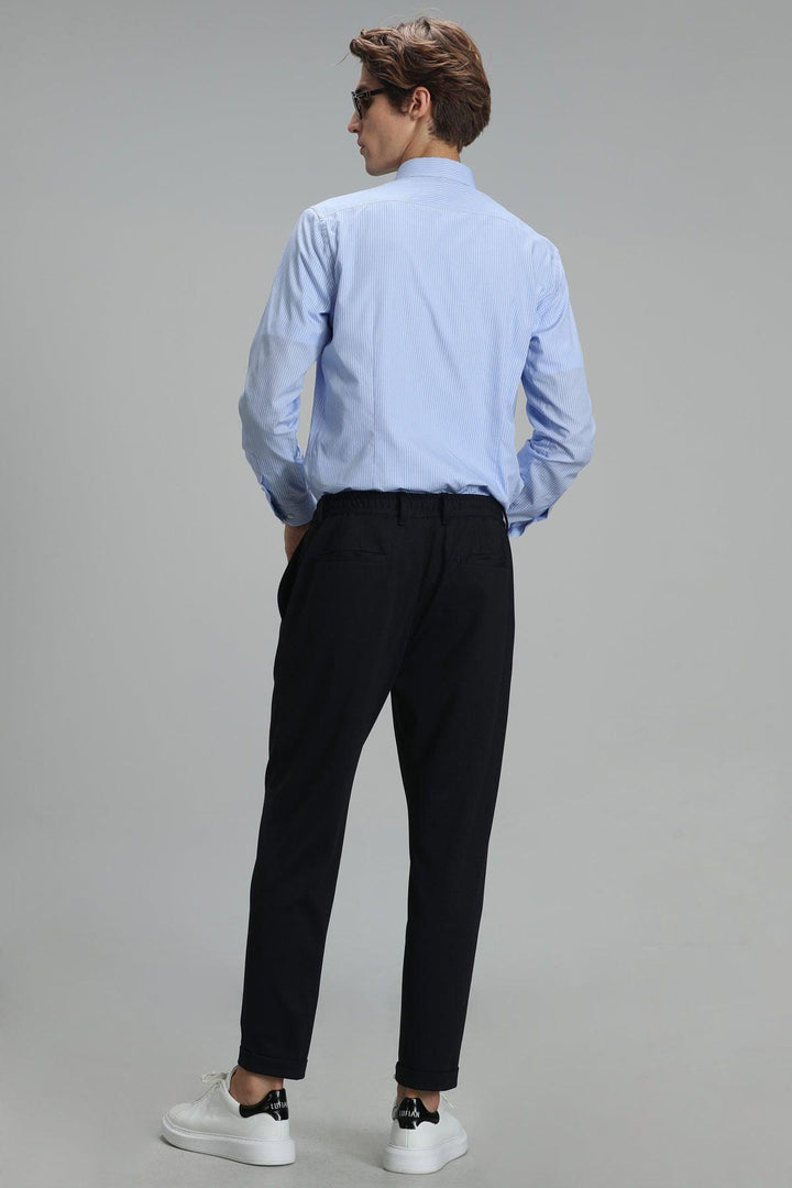 The Classic Blue Elegance: Men's Slim Fit Shirt for a Sophisticated Look - Texmart