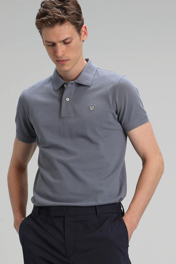 The Classic Charcoal Cotton Polo Shirt for Men by Laon Sports - Texmart