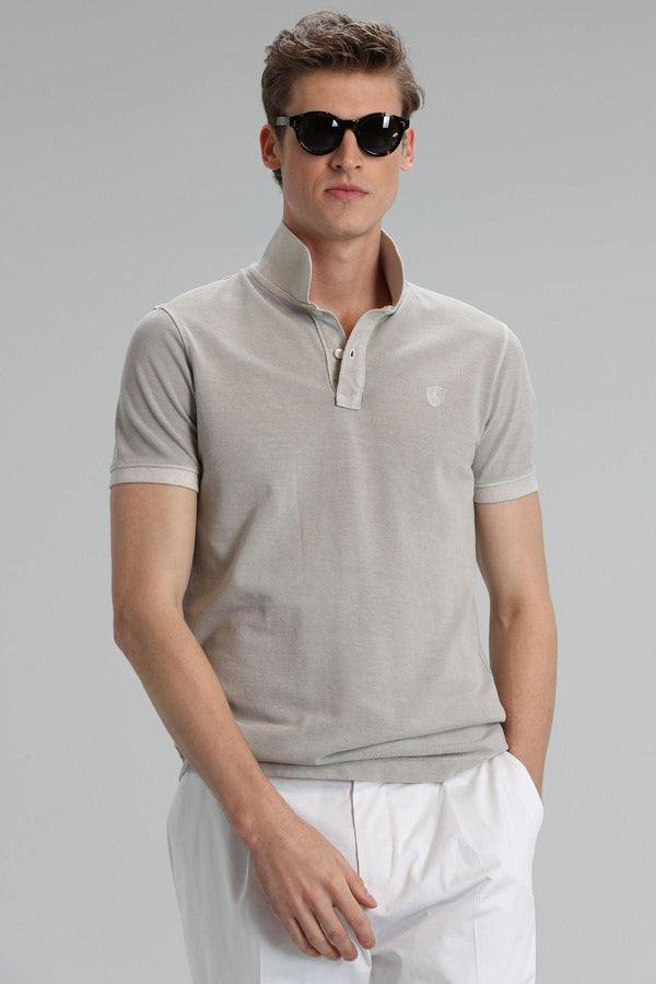 The Classic Comfort Polo: Men's Essential Cotton Knit Shirt in Ecru - Texmart