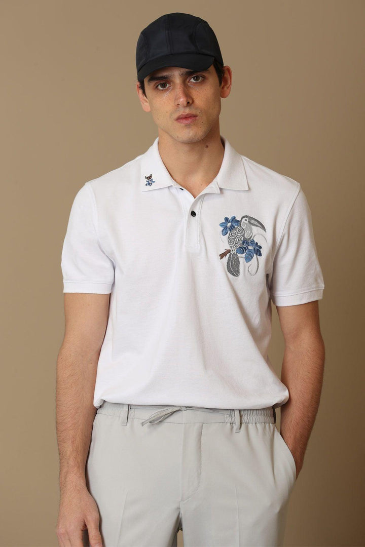 The Classic Cotton White Polo Shirt for Men by Pilate Sports: Elevate Your Style with Timeless Sophistication - Texmart