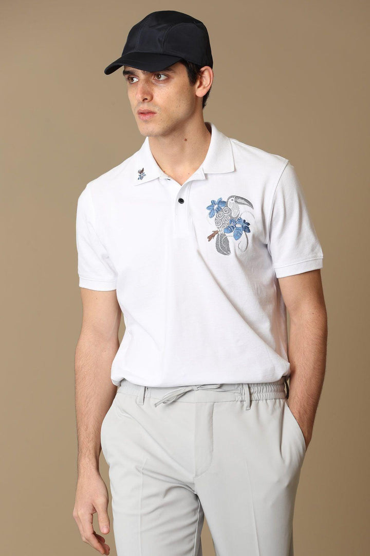 The Classic Cotton White Polo Shirt for Men by Pilate Sports: Elevate Your Style with Timeless Sophistication - Texmart