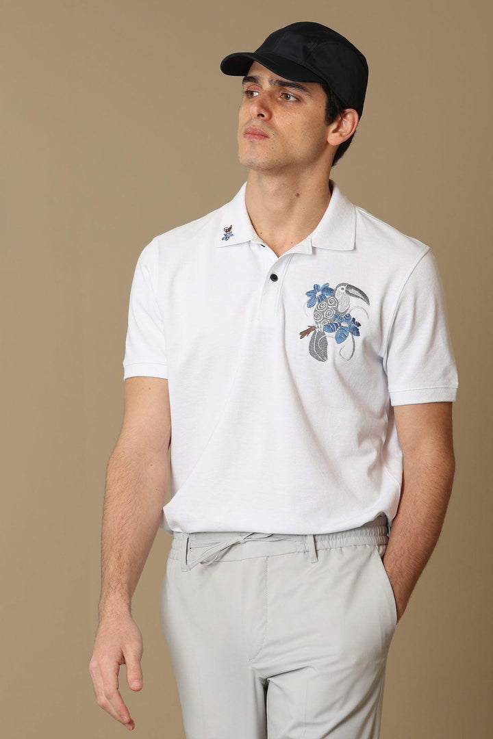 The Classic Cotton White Polo Shirt for Men by Pilate Sports: Elevate Your Style with Timeless Sophistication - Texmart