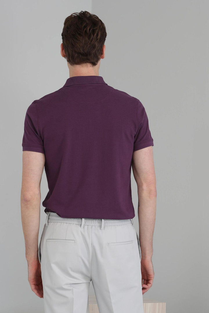 The Classic Crimson Cotton Polo: A Timeless Men's T-Shirt by Laon Sports - Texmart