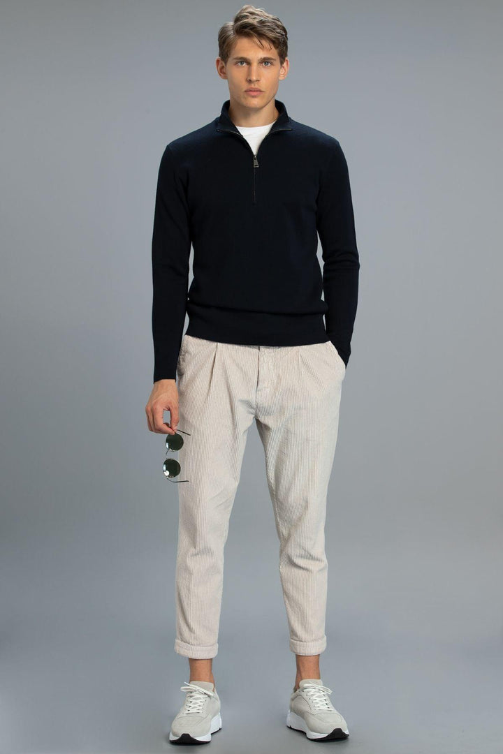 The Classic Ecru Tailored Chino Trousers for Stylish Men - Texmart