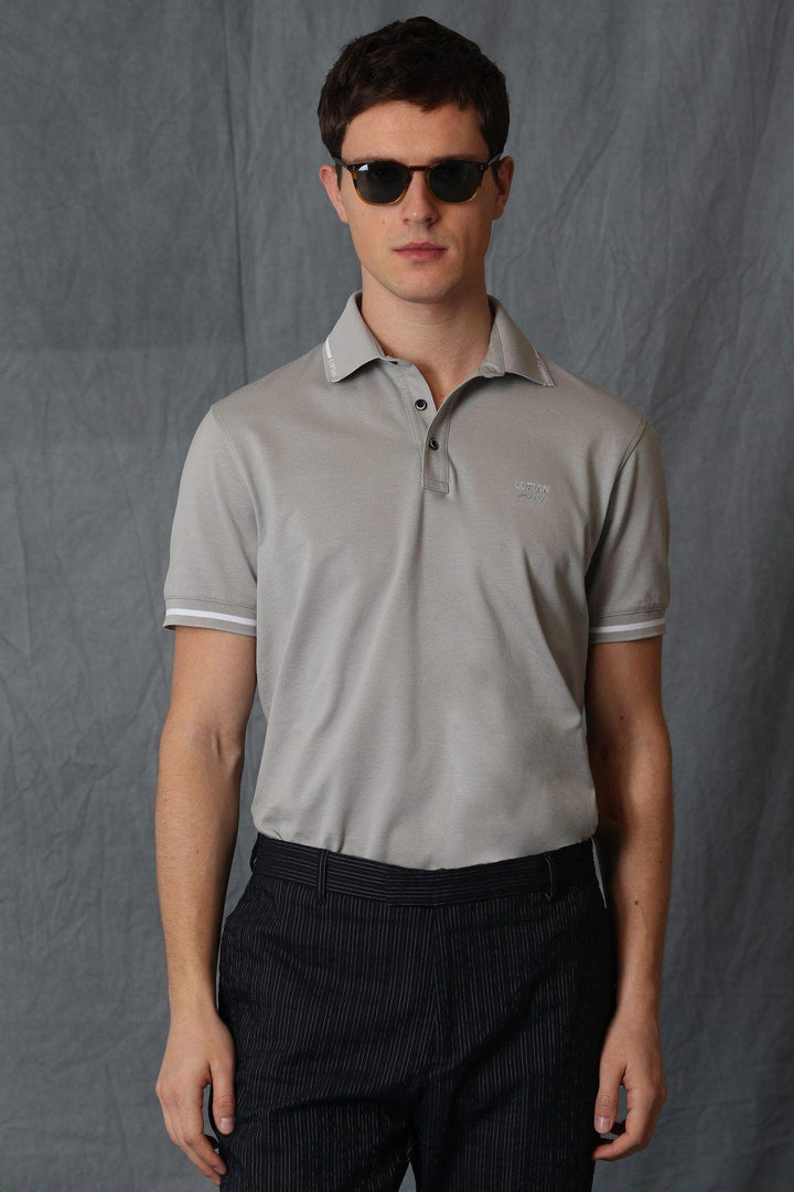 The Classic Elegance Men's Polo Shirt - Timeless Beige Comfort with a Smart Twist - Texmart