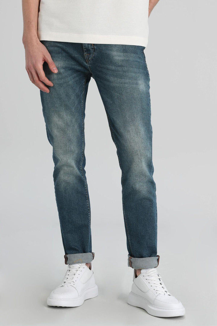 The Classic Indigo Elegance - Refined Slim Fit Men's Smart Jeans - Texmart