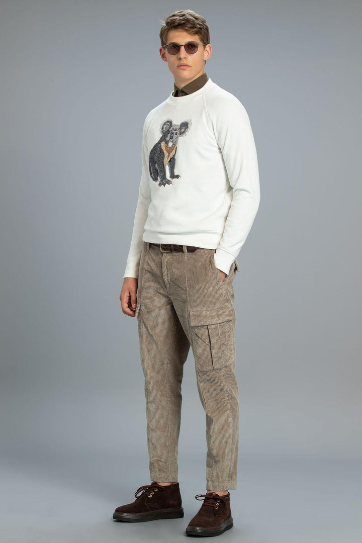 The Classic Ivory Knit: A Timeless Men's Sweatshirt by Akris - Texmart