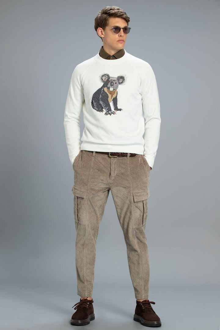 The Classic Ivory Knit: A Timeless Men's Sweatshirt by Akris - Texmart