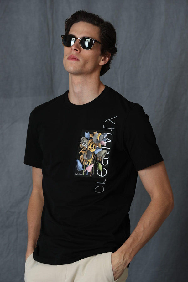 The Classic Noir Men's Essential Tee: Timeless Style in Black - Texmart