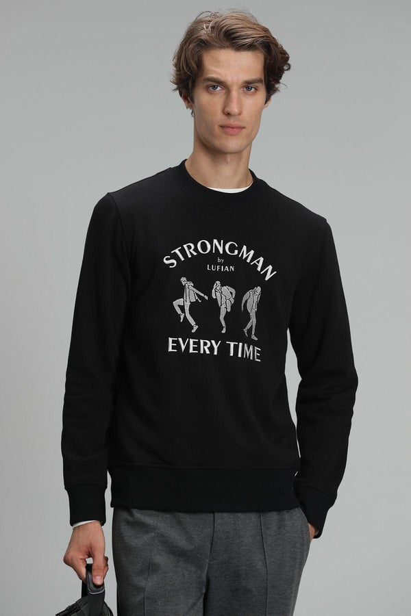 The Classic Noir Men's Sweater: Timeless Black Comfort and Style - Texmart