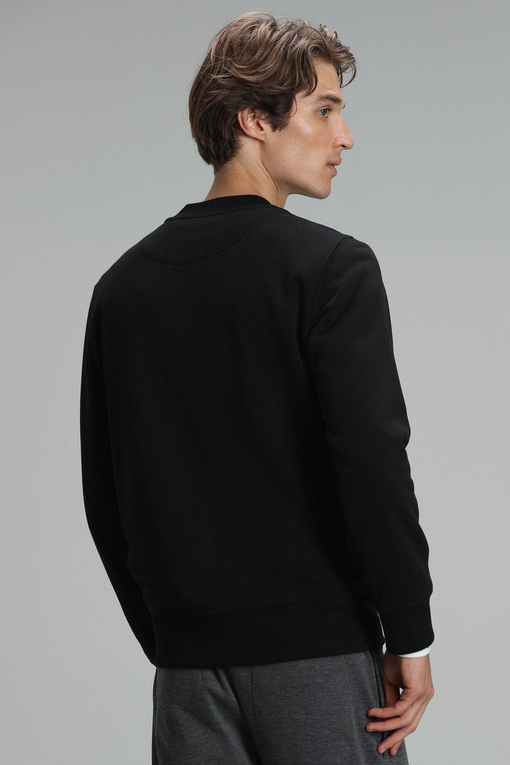 The Classic Noir Men's Sweater: Timeless Black Comfort and Style - Texmart