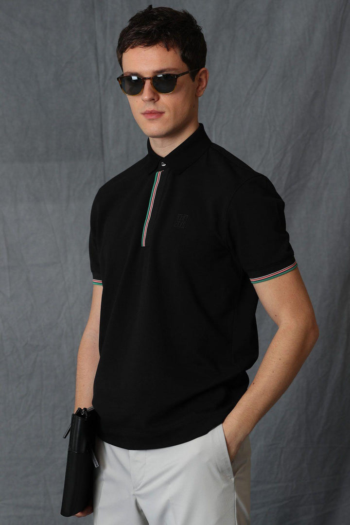 The Classic Noir Polo: A Sophisticated Blend of Style and Comfort for Men - Texmart