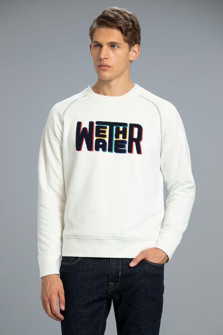 The CozyBlend Men's Off-White Sweatshirt: A Perfect Blend of Comfort and Style - Texmart