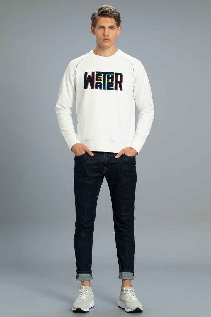 The CozyBlend Men's Off-White Sweatshirt: A Perfect Blend of Comfort and Style - Texmart