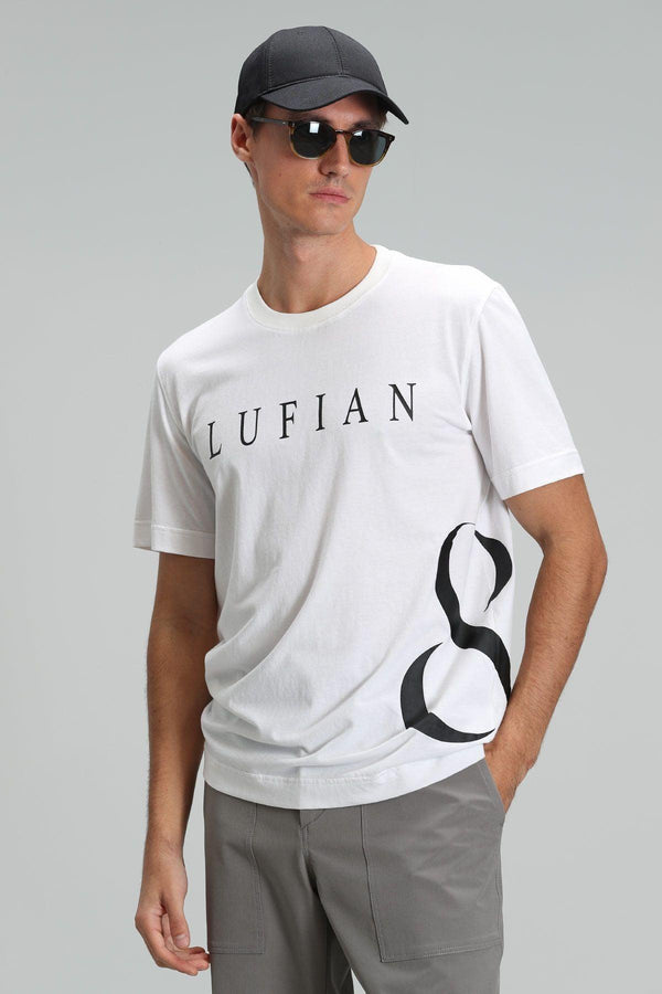 The Crisp White Modern Graphic Tee: A Fashion-Forward Essential for Men - Texmart