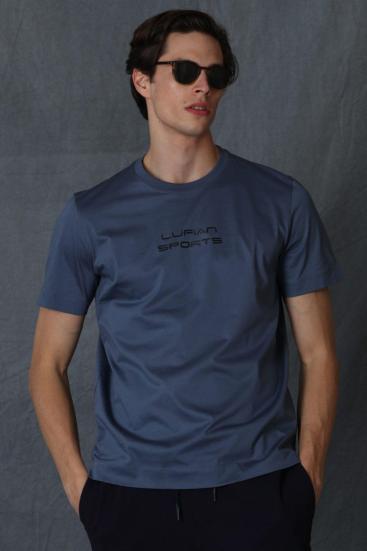 The Dark Blue Modern Graphic T-Shirt: A Stylish Blend of Comfort and Sophistication - Texmart