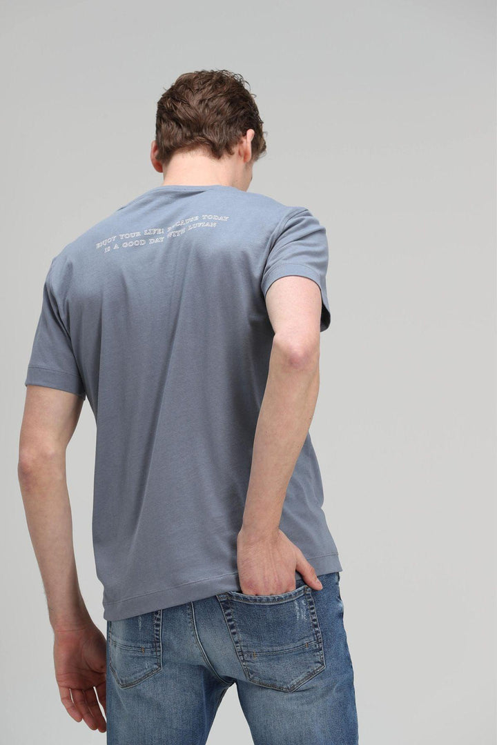 The Essential Comfort Stretch Men's T-Shirt in Dark Gray - The Ultimate Wardrobe Staple! - Texmart