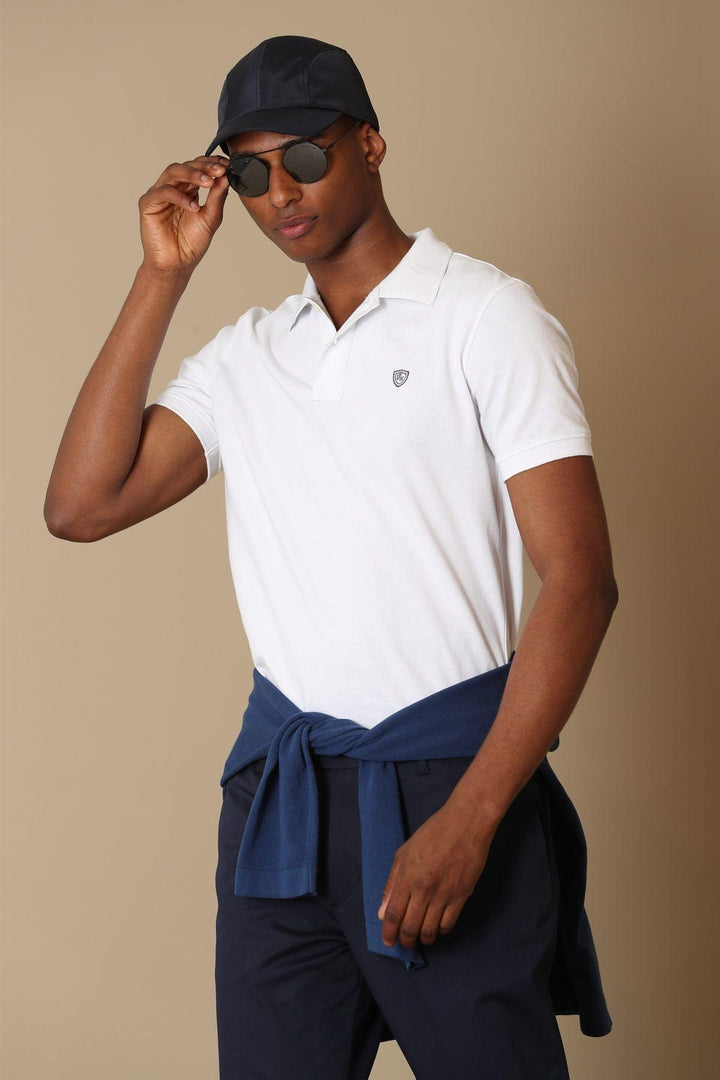 The Essential White Cotton Polo Neck Men's T-Shirt: A Timeless Wardrobe Staple for the Modern Gentleman - Texmart