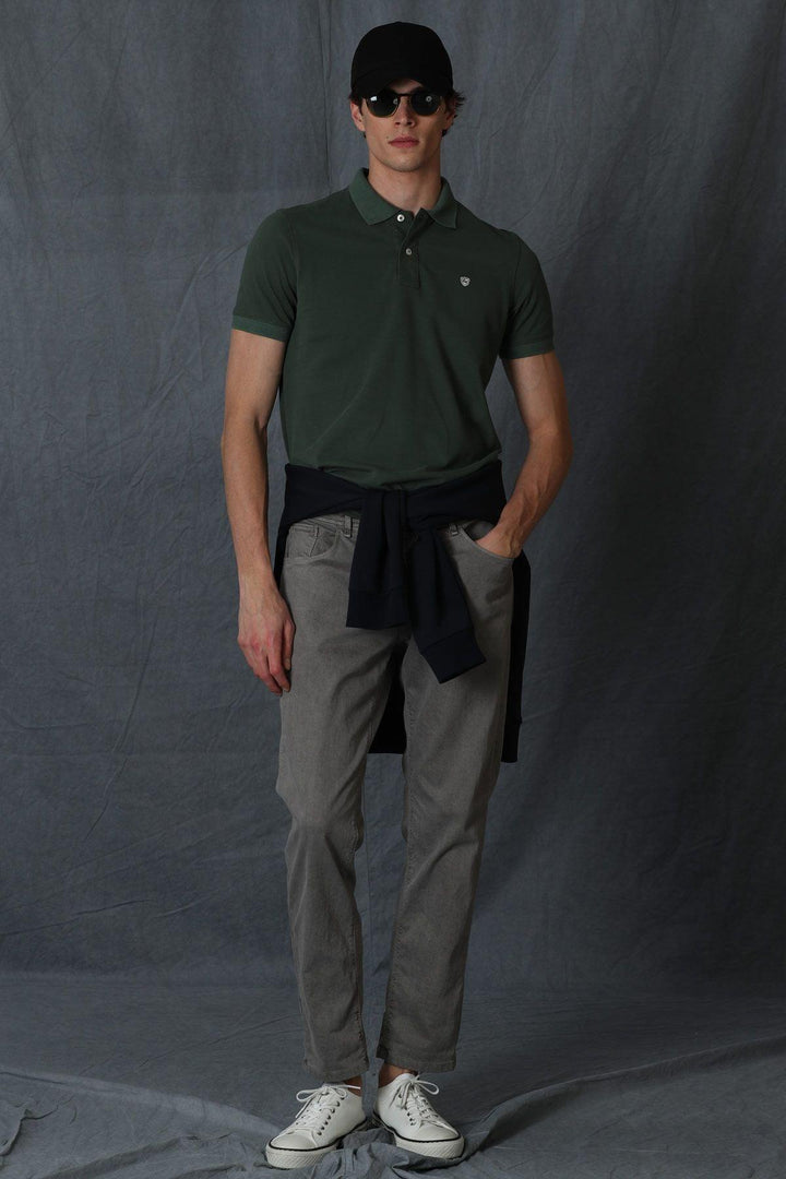 The Green Knit Polo Neck Men's T-Shirt by Laon Sports: A Stylish and Comfortable Wardrobe Essential - Texmart