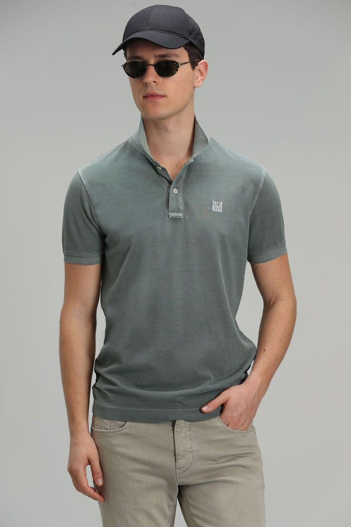 The Green Oasis Polo Neck Men's T-Shirt - Texmart