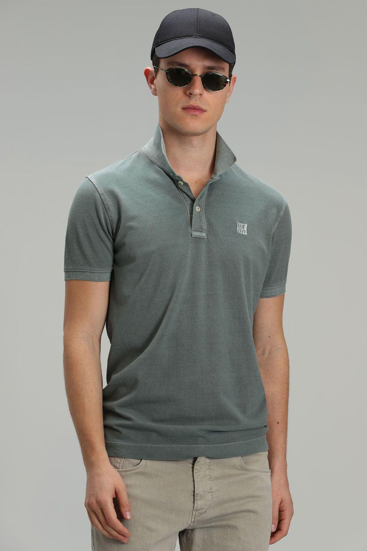 The Green Oasis Polo Neck Men's T-Shirt - Texmart