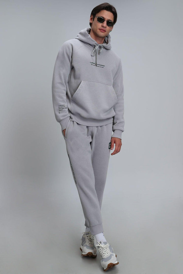 The Grey Knitted Men's Sweatshirt: Cozy Style - Texmart